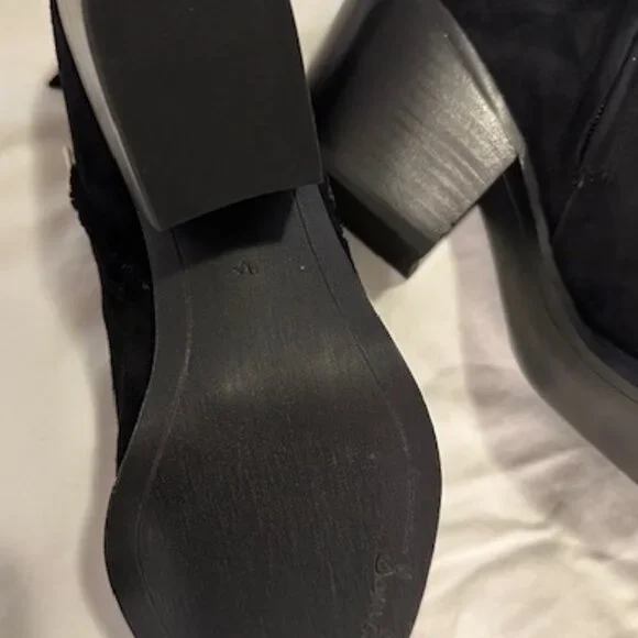 NIB Sam Edelman Walden Ankle Boot Black Suede 9.5M - Picture 6 of 11